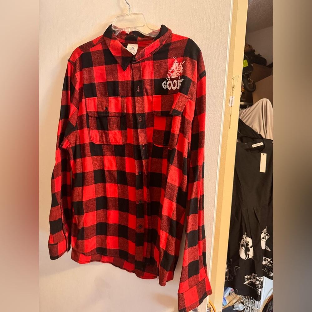 DISNEY GOOFY FRONTIERLAND FLANNEL